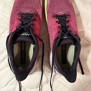 Hoka One One Women's Clifton Fuchsia Athletic Shoes